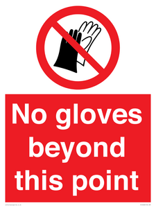 No gloves beyond this point